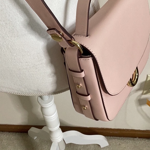 JCrew pink leather satchel/crossbody bag - Picture 4 of 15